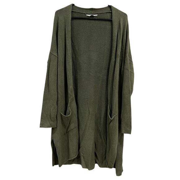 Mountain Khakis Thick Knit Relaxed Fit Olive Green Cardigan Medium - Picture 1 of 3